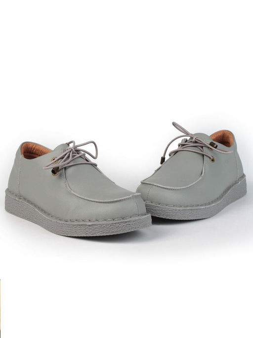 01-D7583-2 GRAY Ботинки демисезонные женские (натуральная кожа) - Фабричный китай фото 12