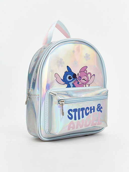Lilo ve Stitch Bask?l? K?z ?ocuk S?rt ?antas?