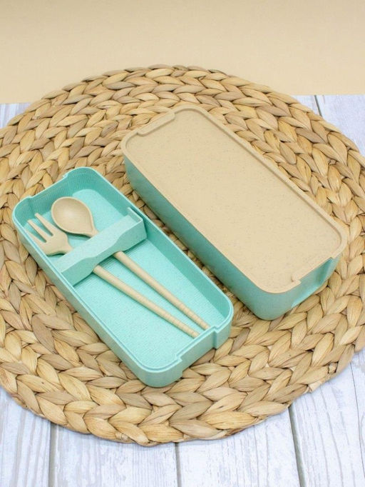 Ланчбокс "Convenient", green, 2 яруса (750 мл)