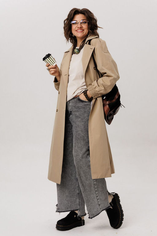 Плащ ANELLI 1419 карри