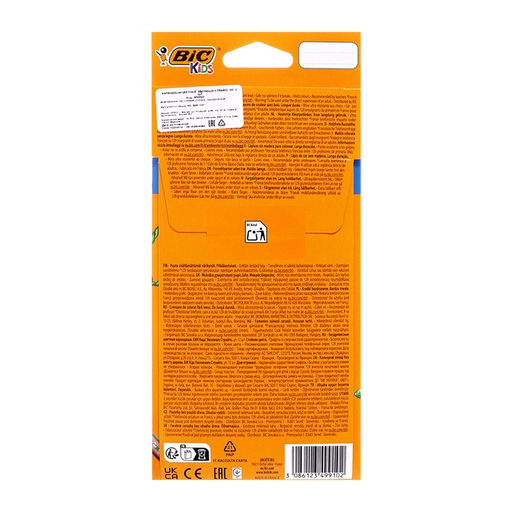 Карандаши цветные 12 цветов, BIC «Kids Evolution Stripes», пластиковые, детские