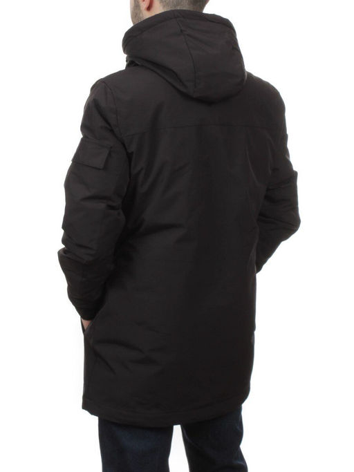 2185 BLACK Куртка мужская зимняя облегченная (130 гр. холлофайбер)