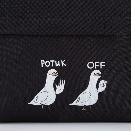 Рюкзак молодёжный Ротик Off, 29х12х37 см, отдел на молнии, наружный карман, цвет чёрный - Nazamok фото 8