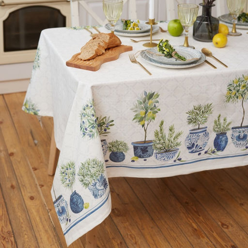 Скатерть «Этель» Olives, 149×220 см, 100% хлопок, репс 210 г/м²