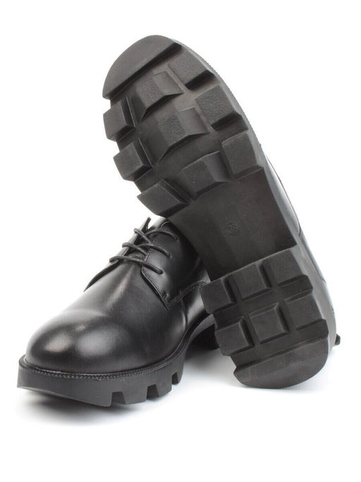 03-DYL101-D1 BLACK Полуботинки женские (натуральная кожа)