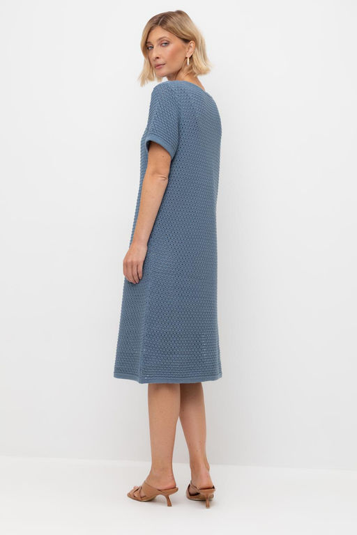 ЕВ 527/пудрово-синий платье жен