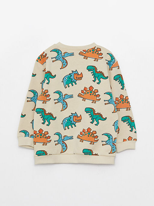 Bisiklet Yaka Uzun Kollu Bask?l? Erkek Bebek Sweatshirt - Waikiki фото 2