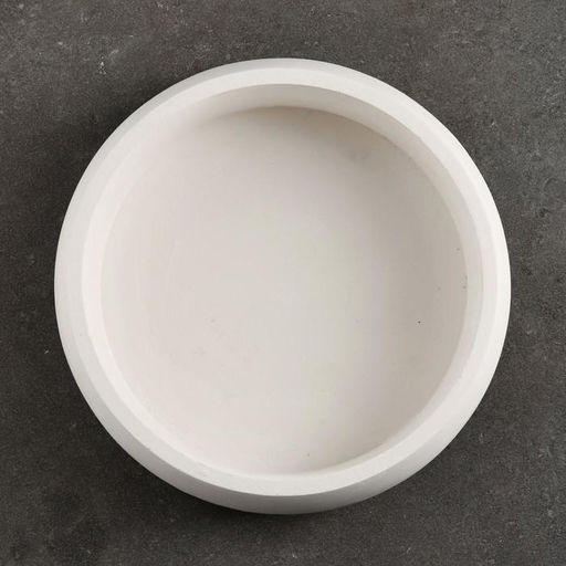 Кашпо - бонсайница для кактусов и суккулентов, 800 мл, 18×5.5 см, d=15 см, керамика, белое