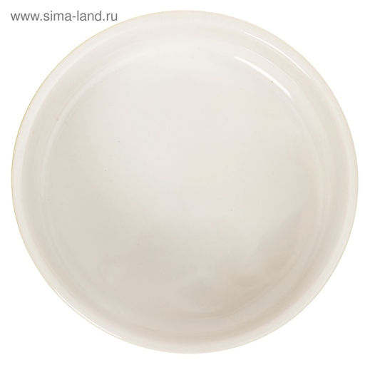 Миска керамическая Полоски 200 мл - 10.510.54 см, белая/оранжевая - Пижон фото 3