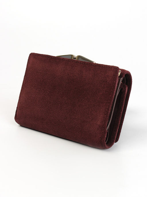 LACCOMA кошелек LA-2072-Z-темно-бордовый натуральная замша