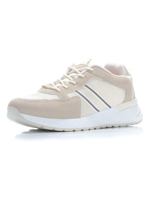 05-6027-6 BEIGE Кроссовки женские (искусственные материалы) - No name фото 6