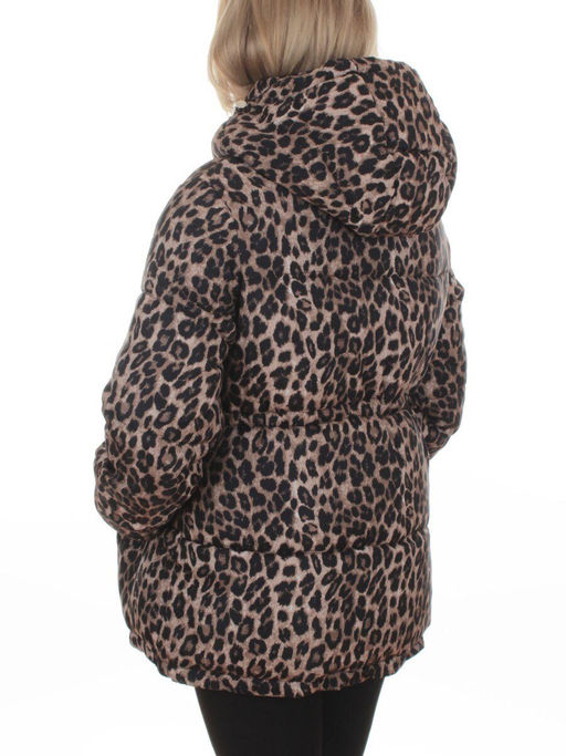 SJ 2251 BROWN /LEOPARD Куртка зимняя женская (200 гр. холлофайбер) - Fashion фото 6