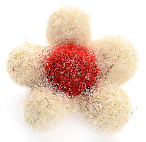 Брошь Цветочек PR3611 бежевый