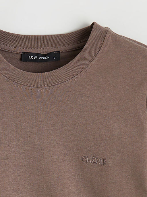 Bisiklet Yaka Kad?n Ti??rt