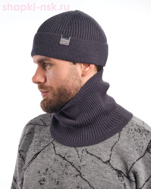17224 1S Стамнес Комплект мужской (шапка+снуд) (58-60)