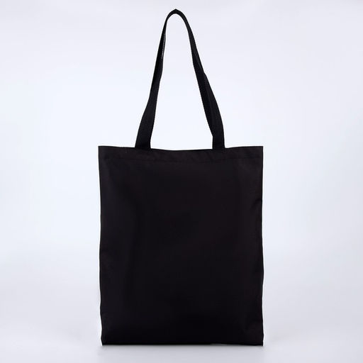 Сумка-шопер без молнии, без подкладки, цвет чёрный - Nazamok фото 3