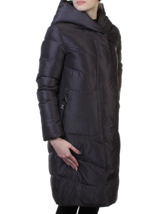 8033 DK. VIOLET Пальто женское зимнее (био-пух)