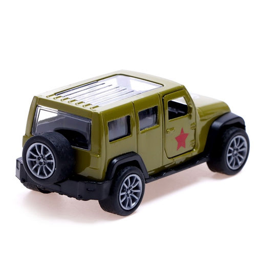 Машинка металлическая «Армия», 1:48, инерция, открываются двери, цвет зелёный