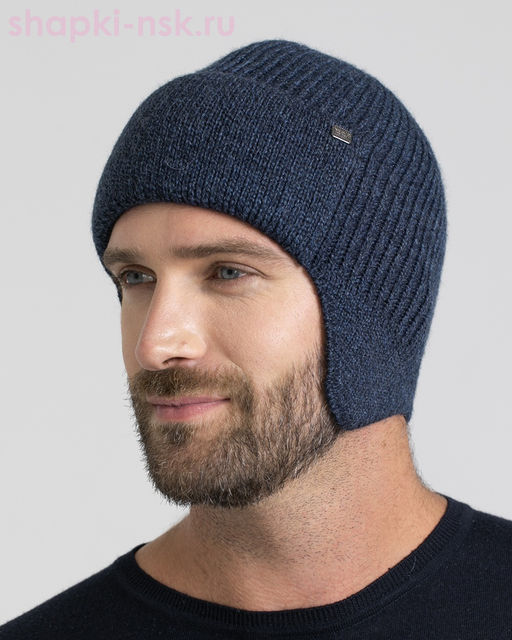 388 T Ушанка мужская флис (56-58)