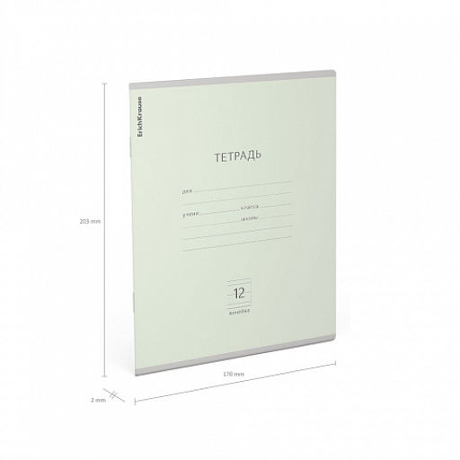 Цена за 280 шт. Тетрадь школьная ученическая ErichKrause Классика Pastel ассорти, 12 листов, косая линейка (в плёнке по 10 шт.) фото 21