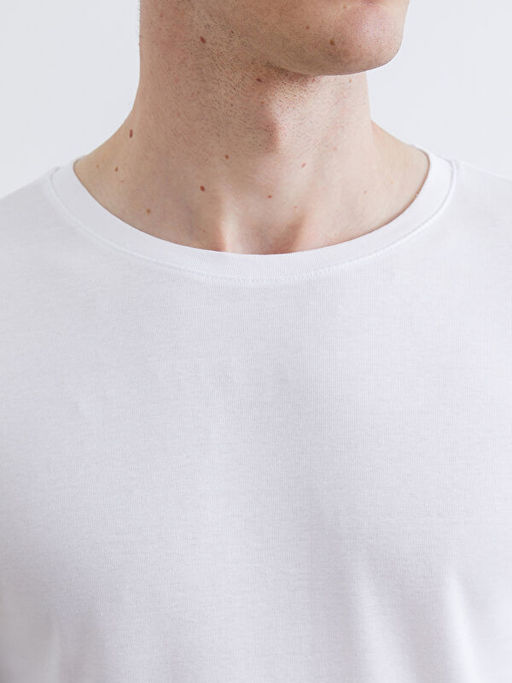 Bisiklet Yaka Uzun Kollu Erkek Ti??rt