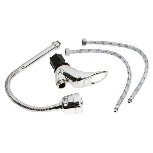 Смеситель для кухни ZEIN ZCR=2101, гибкий излив, картридж 40 мм, двухрежимный аэратор, хром