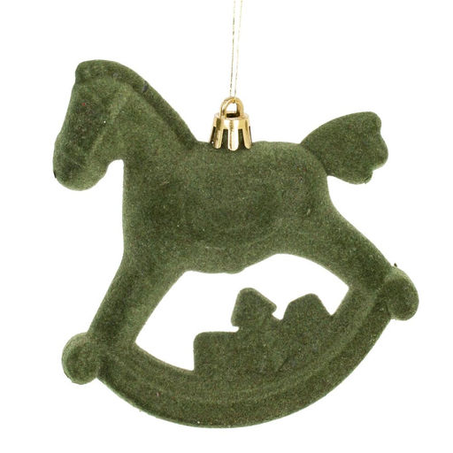Набор из 2шт, Украшение новогоднее "Лошадка", L10 W5 H11 см