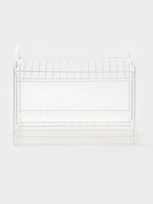 Сушилка для посуды универсальная, разборная, с поддоном, цвет белый 39,5*24*29,5см