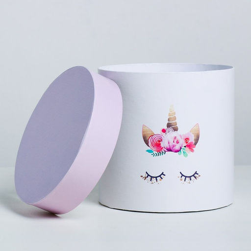 Подарочная коробка круглая Нежная, 15 15 см - Дарите счастье фото 4