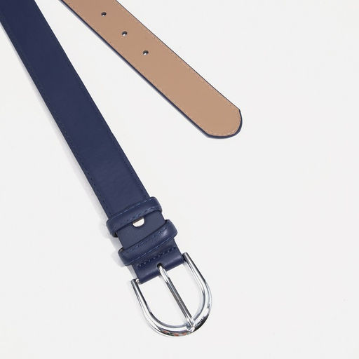 Ремень женский, ширина 3,5 см, винт, пряжка метал, цвет синий - Simaland фото 2