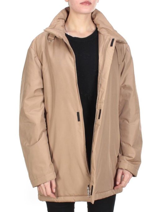 7089-7003 DARK BEIGE Куртка демисезонная женская L&B (100 гр. синтепон)