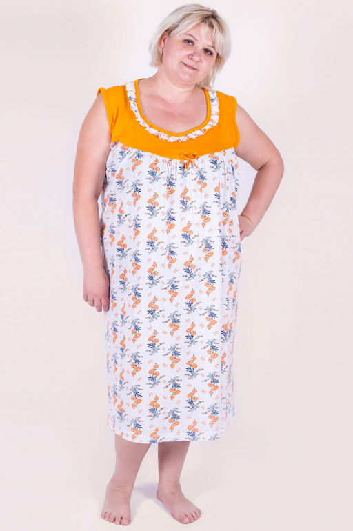 Арт. 6287 Ночная сорочка без рукав Цвет:ассорти - Калинка фото 2