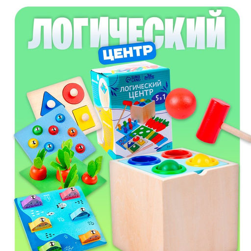 Логический центр 5 в 1 Играем и развиваемся