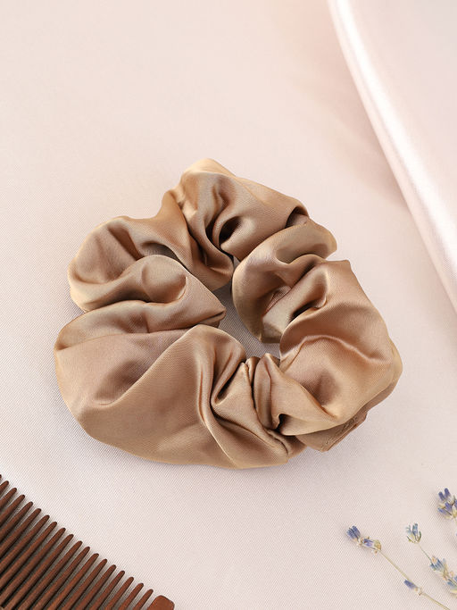 Резинка для волос 4 см атлас / NSAF-45B /уп 100/