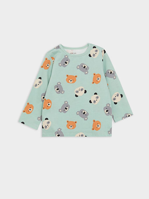 Bisiklet Yaka Uzun Kollu Erkek Bebek Pijama Tak?m? - Waikiki фото 2