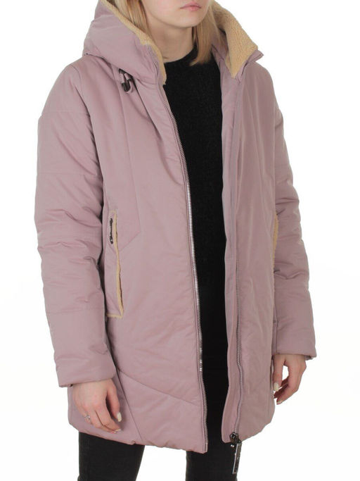 M-9085 PINK POWDER Куртка зимняя женская (верблюжья шерсть, 120 гр. холлофайбер)