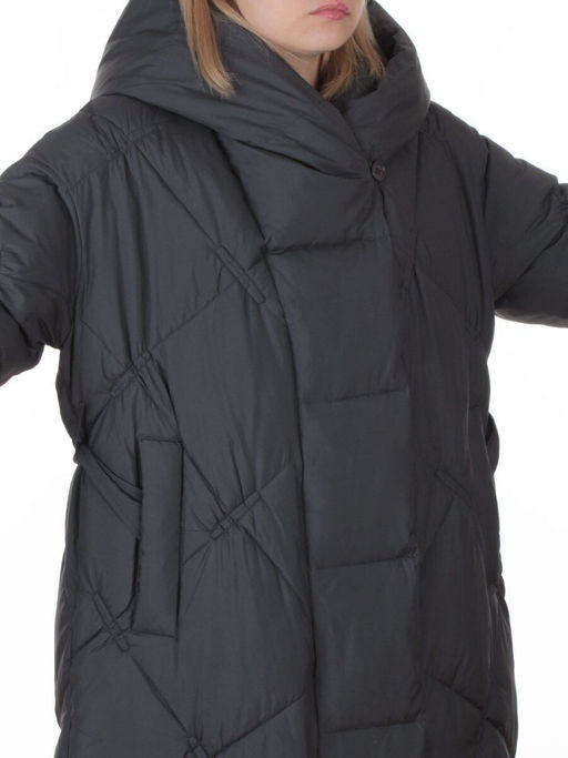 8870 DK. GRAY Пальто зимнее женское оверсайз (200 гр. холлофайбер)