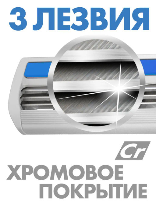 Zollider Force 3 MAX Одноразовые бритвенные станки 3 лезвия 2 шт