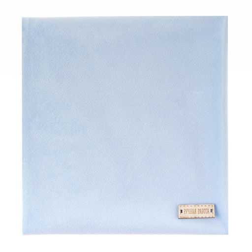 Ткань для пэчворка плюш «Лазурное небо», 55×50 см