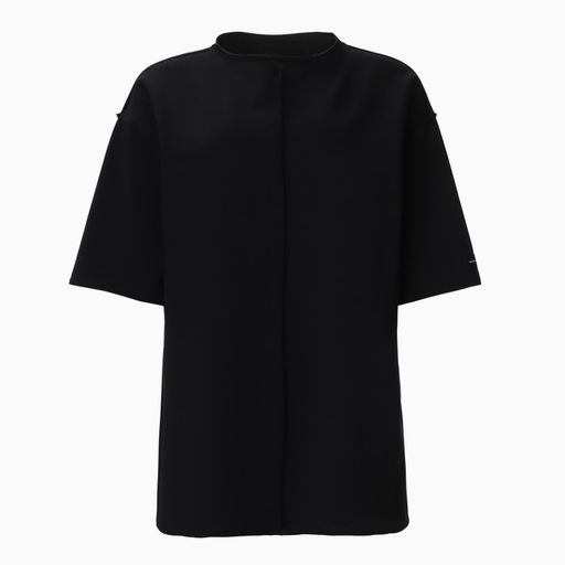 Футболка с декоративным швом женская MIST Base, размер S-M, чёрная