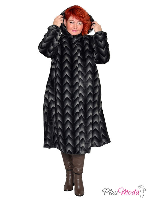 Парка Модель №1491 размеры 44-84 - Plusmoda фото 13