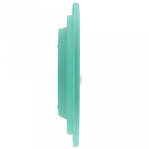 Часы настенные Омега д26см, h3,5см, мягкий ход, циферблат белый; цифры арабские, черный; корпус пластик, светло-зеленый; в коробке (Китай) - Домашняя мода фото 3