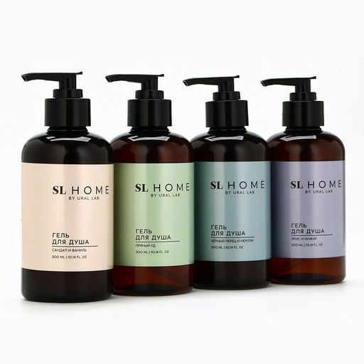 Гель для душа URAL LAB, 300 мл, аромат чёрного перца и нероли  фото 10