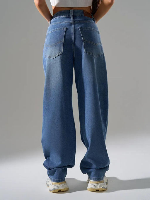 Джинсы багги мом