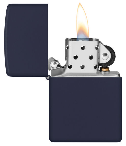 Зажигалка ZIPPO с темно-синем матовым покрытием | Navy Matte 239  фото 3