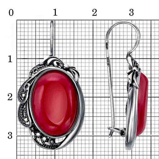 СЕРЬГИ 33312586Кр - Красная пресня фото 3