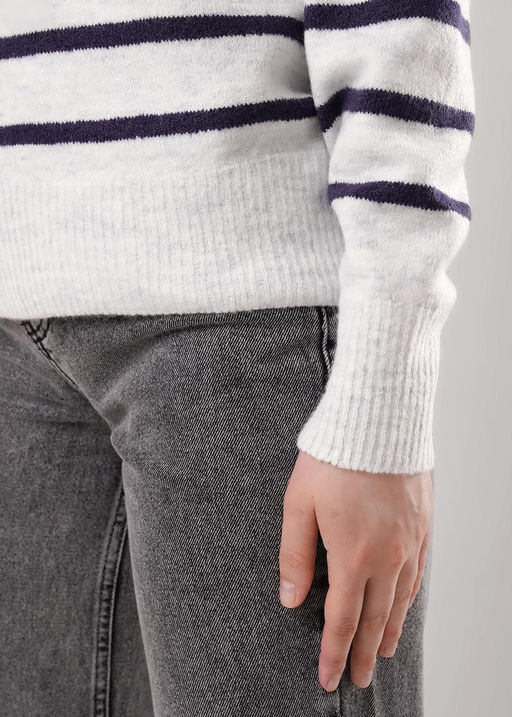 Джемпер жен. (ЧЗ) т.фиолет./молочный 153969апэ - Clever wear фото 4