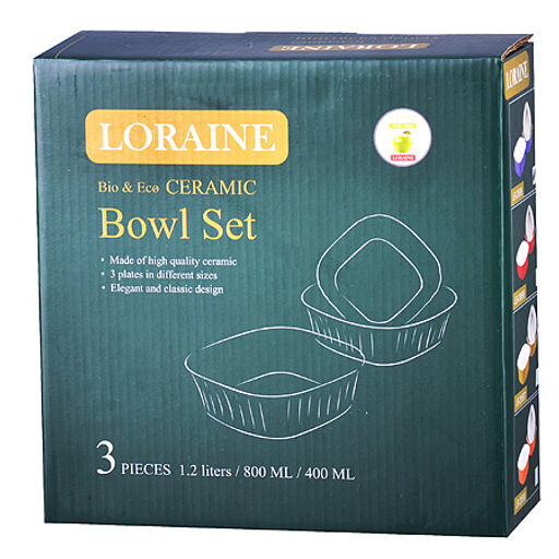 29598 Набор блюда керамика 3 пр LR (х6) - Mayer&boch фото 4