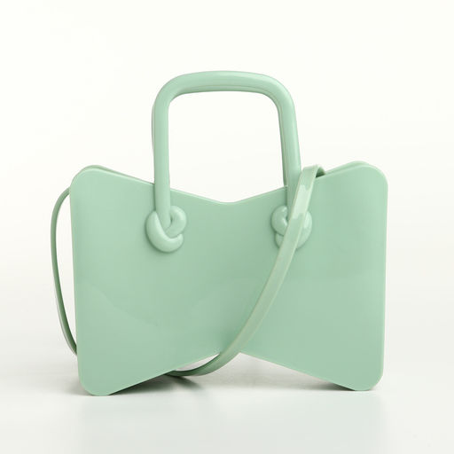 Сумка детская для девочки без застёжки, светло-зелёная