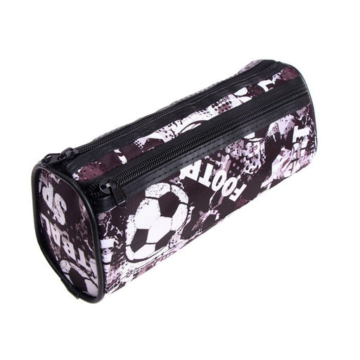 Пенал-тубус школьный Calligrata «Футбол», на молнии, 2 отделения, МИКС